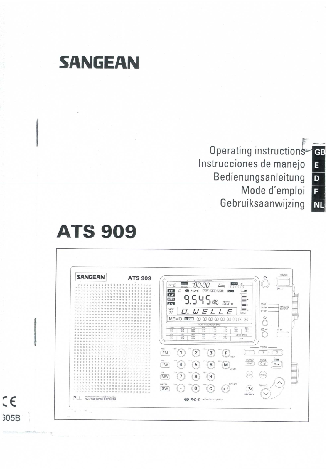 Sangean ATS-909 Instruction Manual