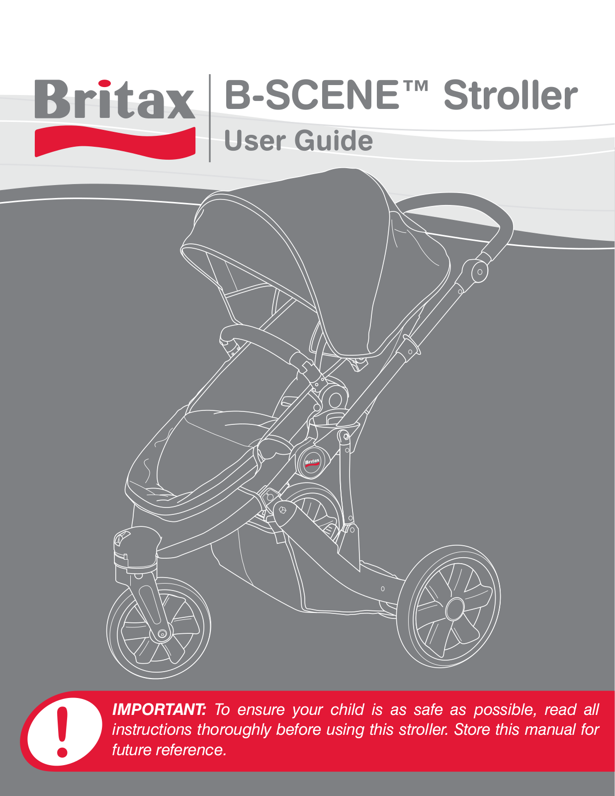 Britax B-SCENE Stroller User Manual