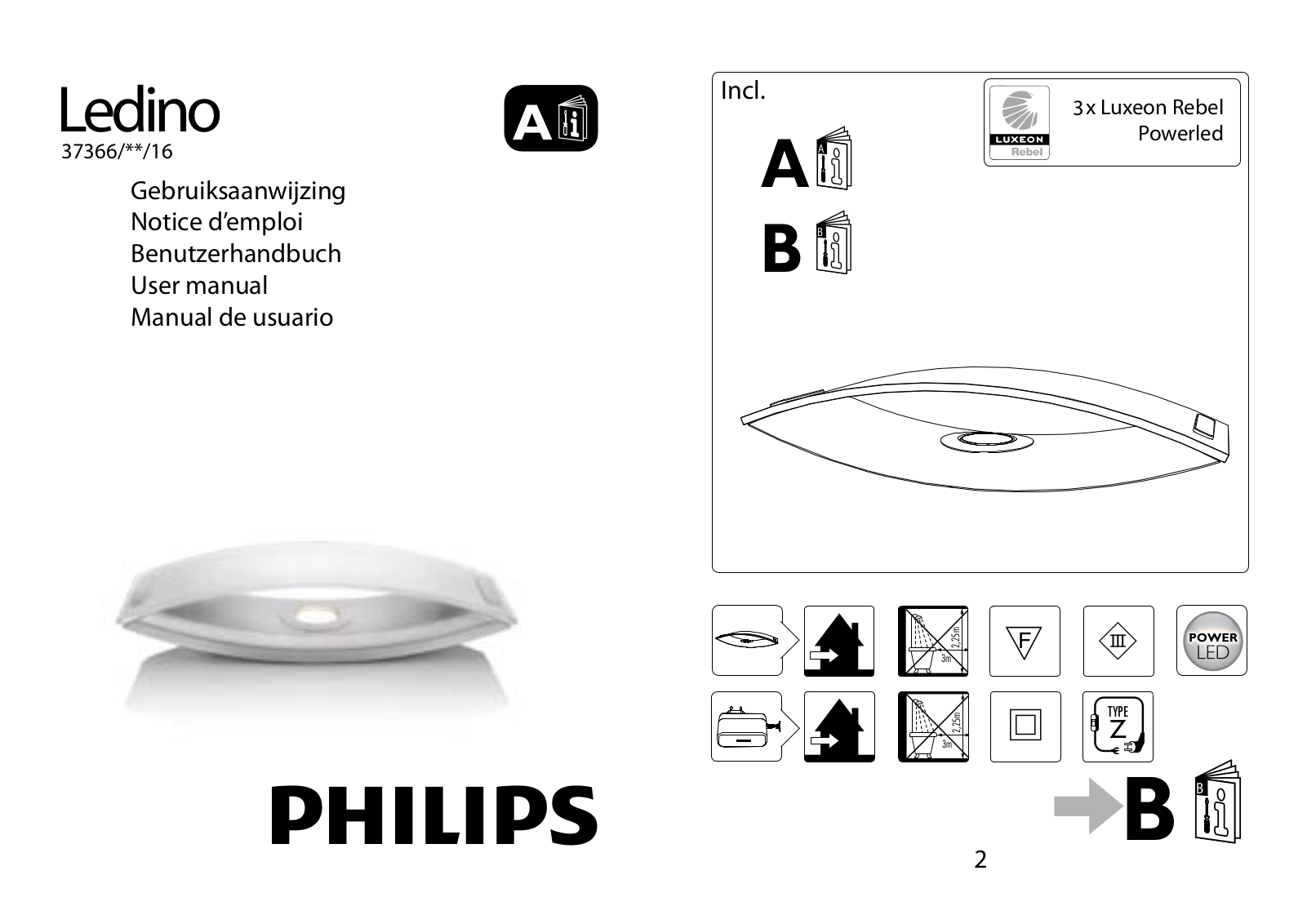 Philips 37366-31-16, 37366-48-16 User Manual