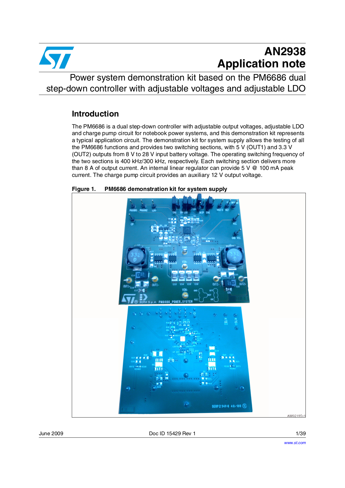 ST AN2938 Application note