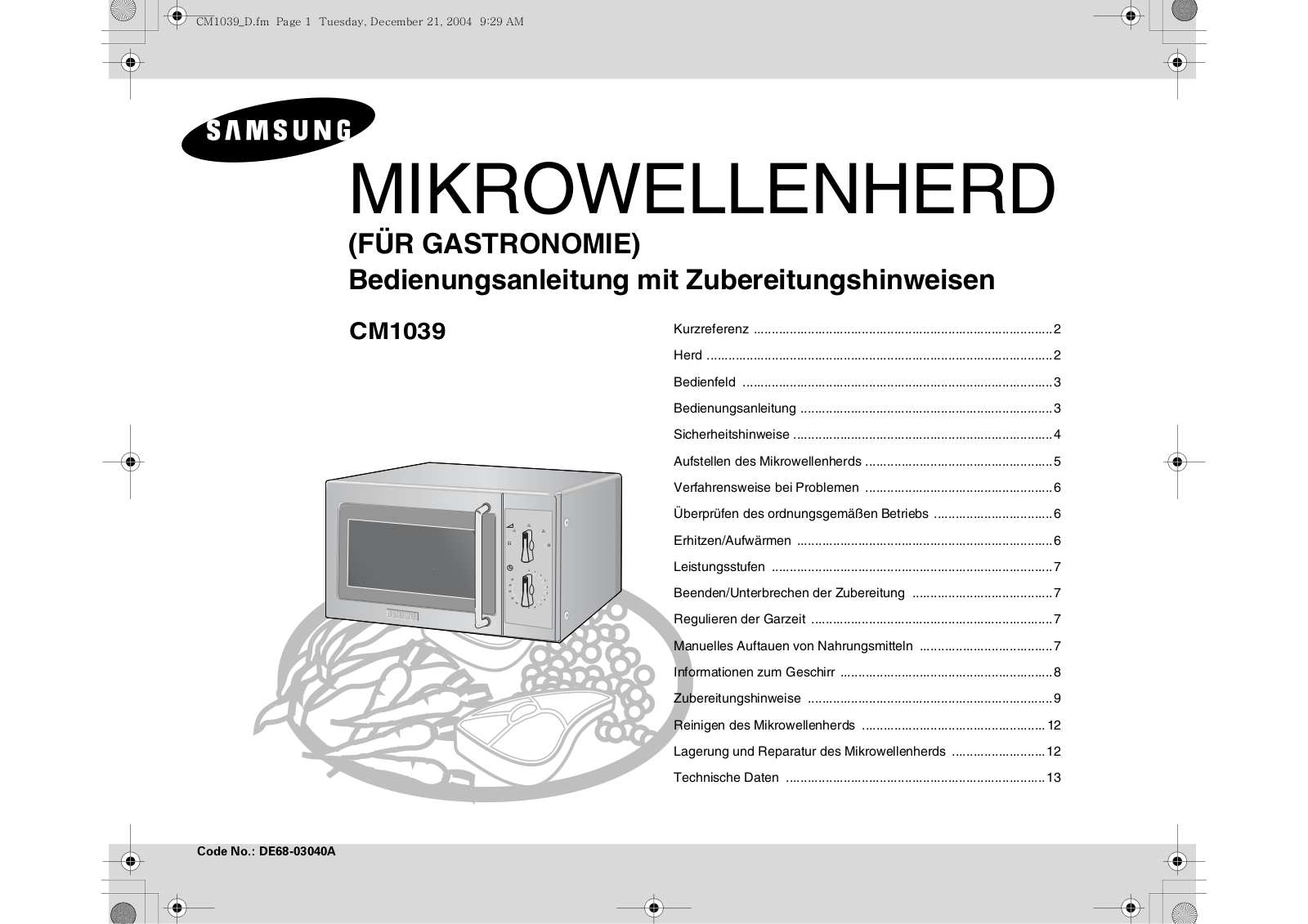 Samsung CM1039 User Manual