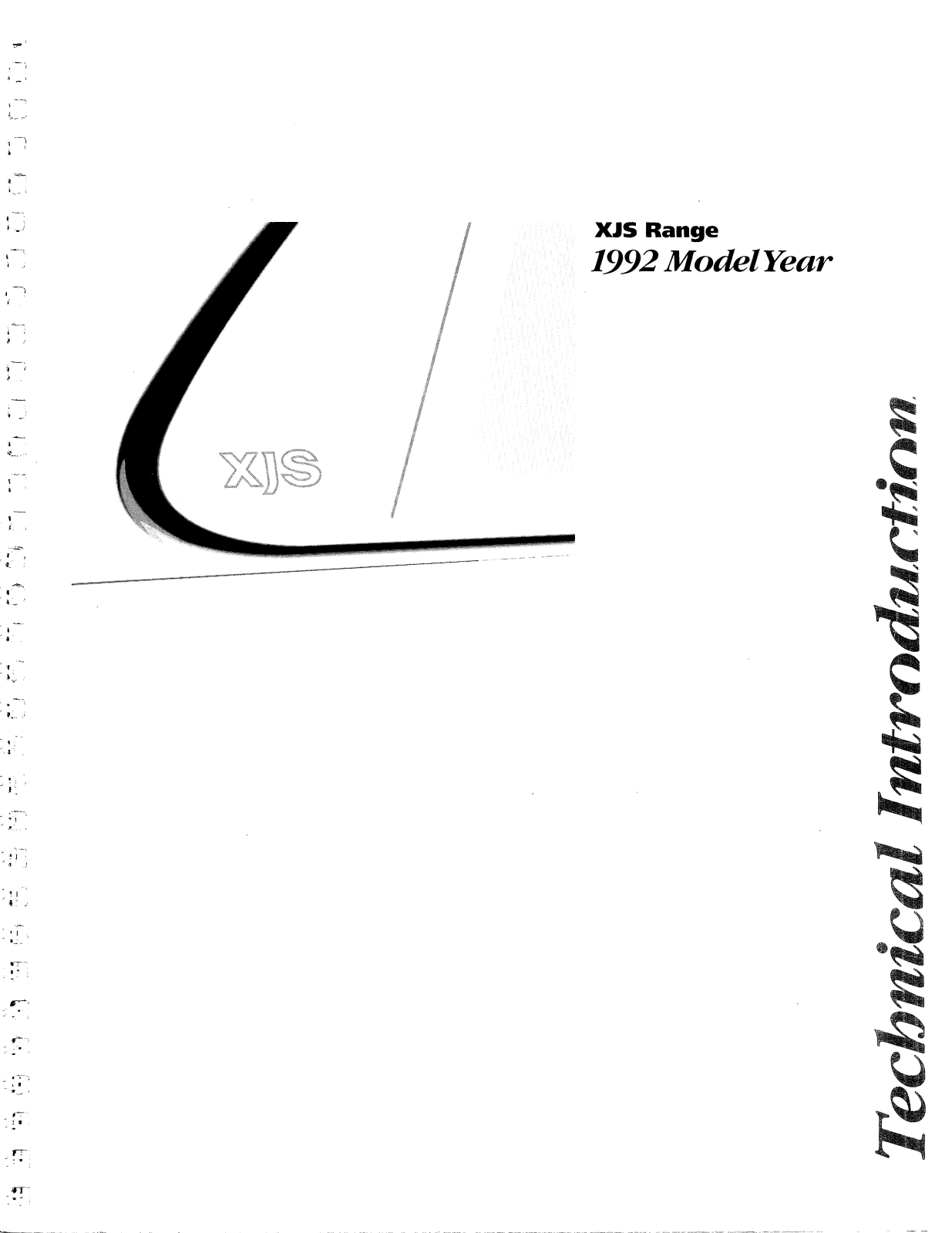 Jaguar XJS 1992 User Manual