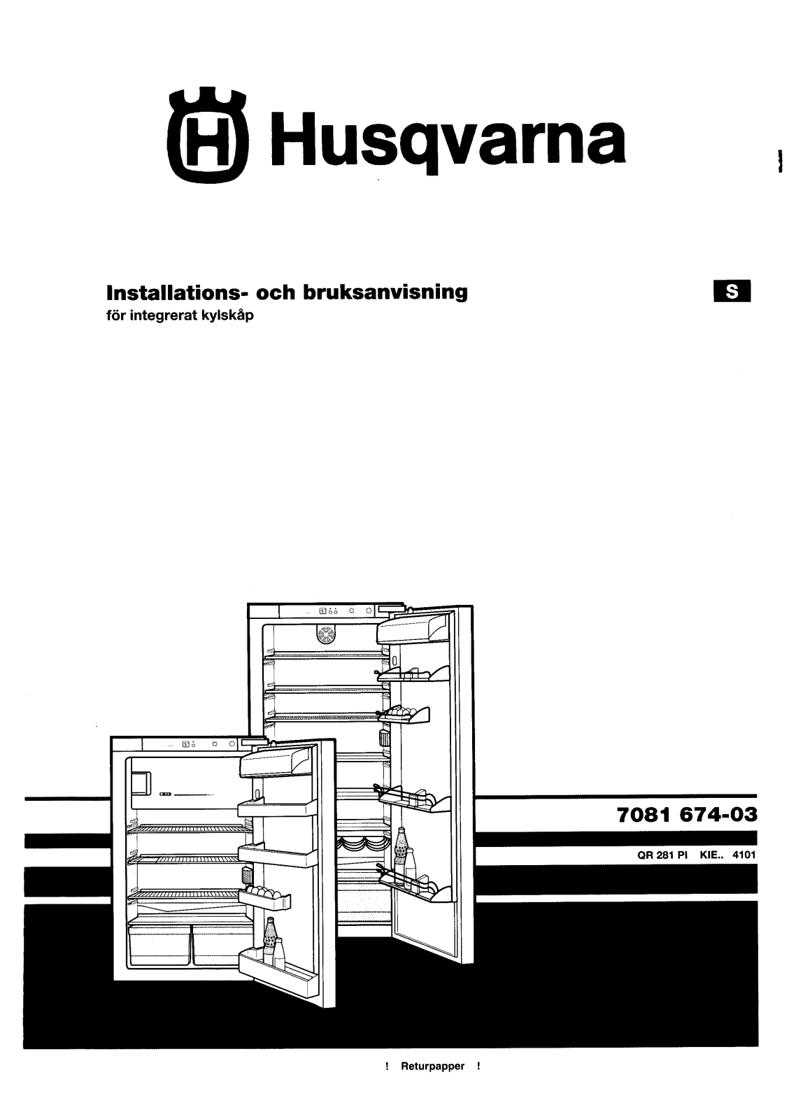 Husqvarna QR281PI User Manual