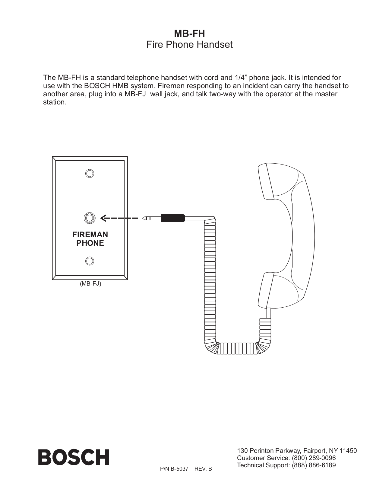 Bosch MB-FH User Manual