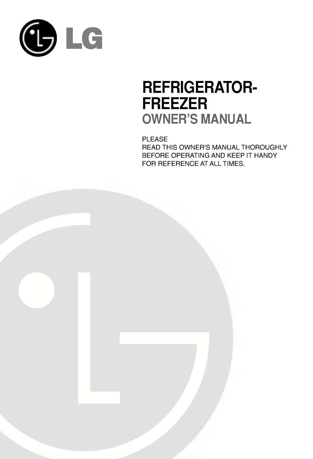 LG GR-652JPA Owner’s Manual