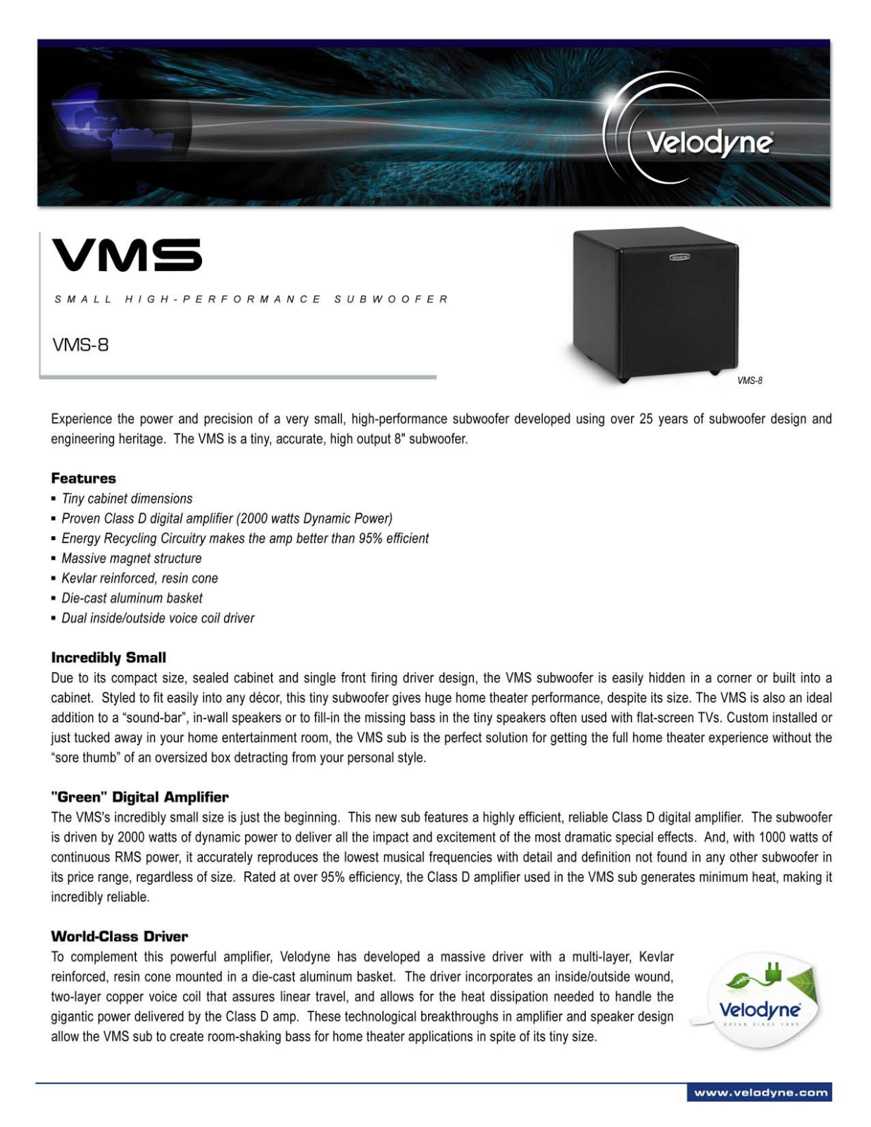 Velodyne Acoustics VMS Brochure