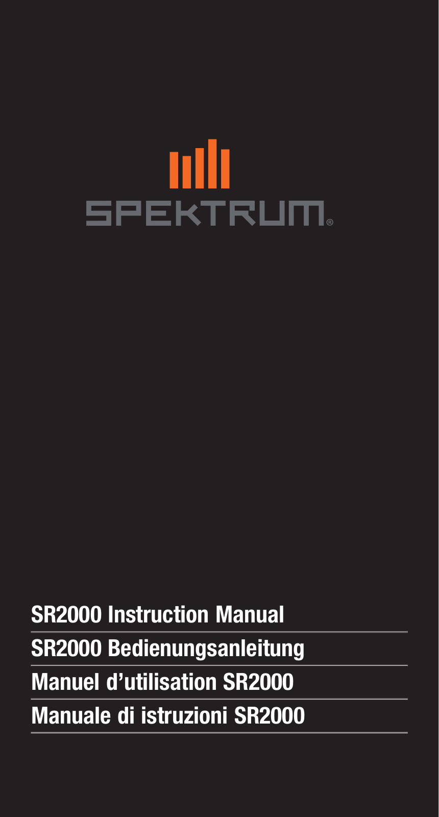 Spektrum SPMSR2000 User Manual