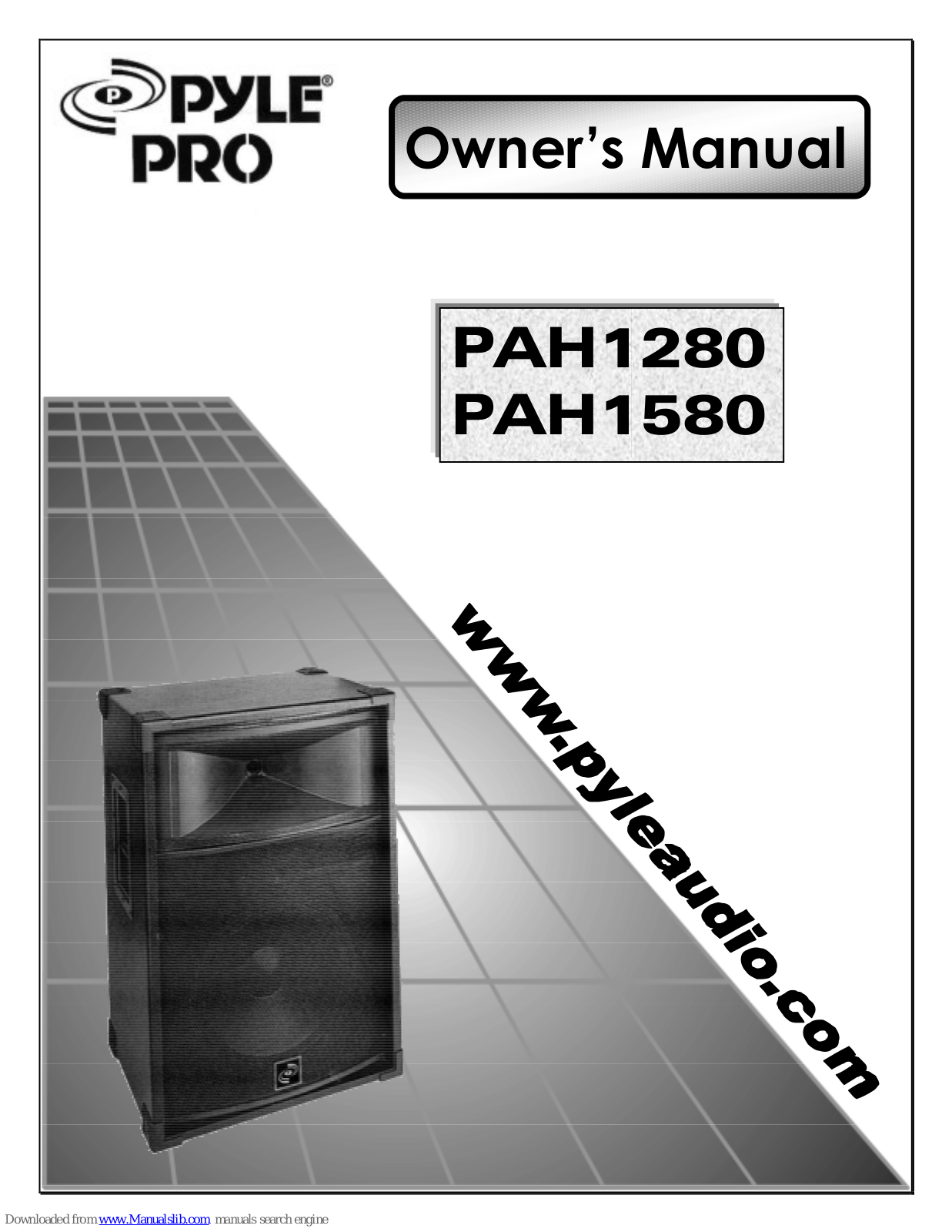 Pyle Pro PAH1280, PAH1580 Owner's Manual