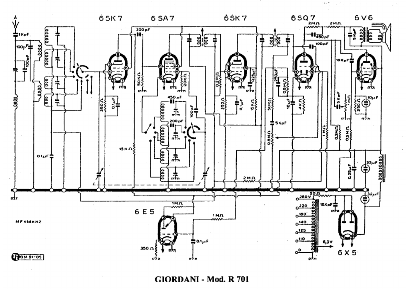 Giordani r701 schematic