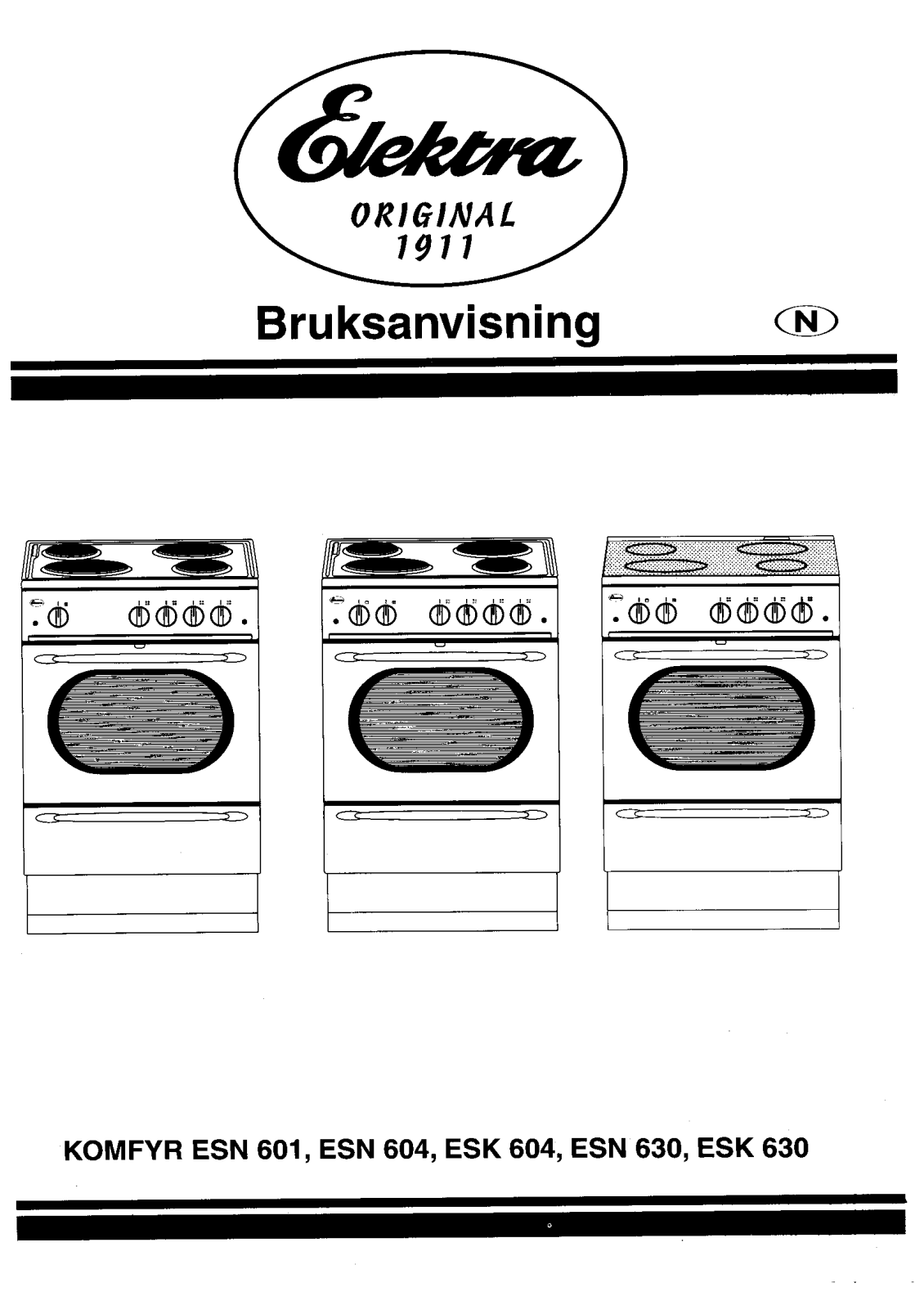 Zanussi ESK604 User Manual