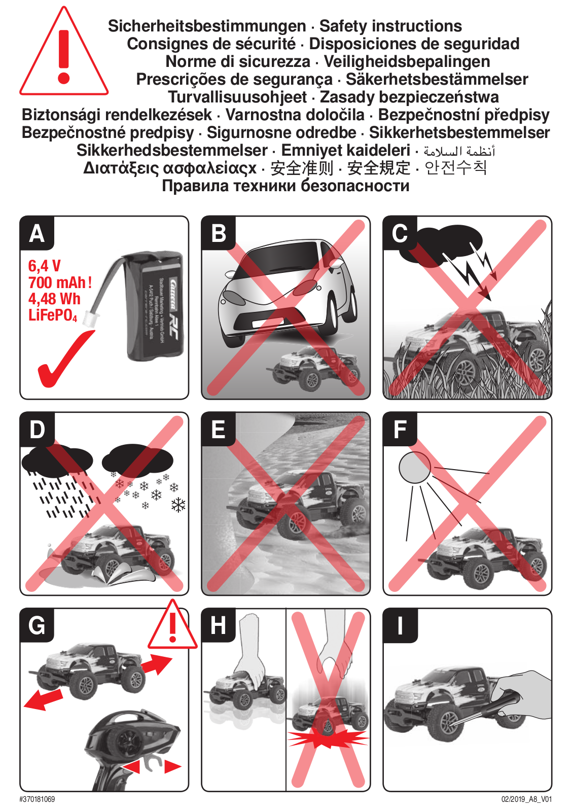 Carrera RC F-150 operation manual