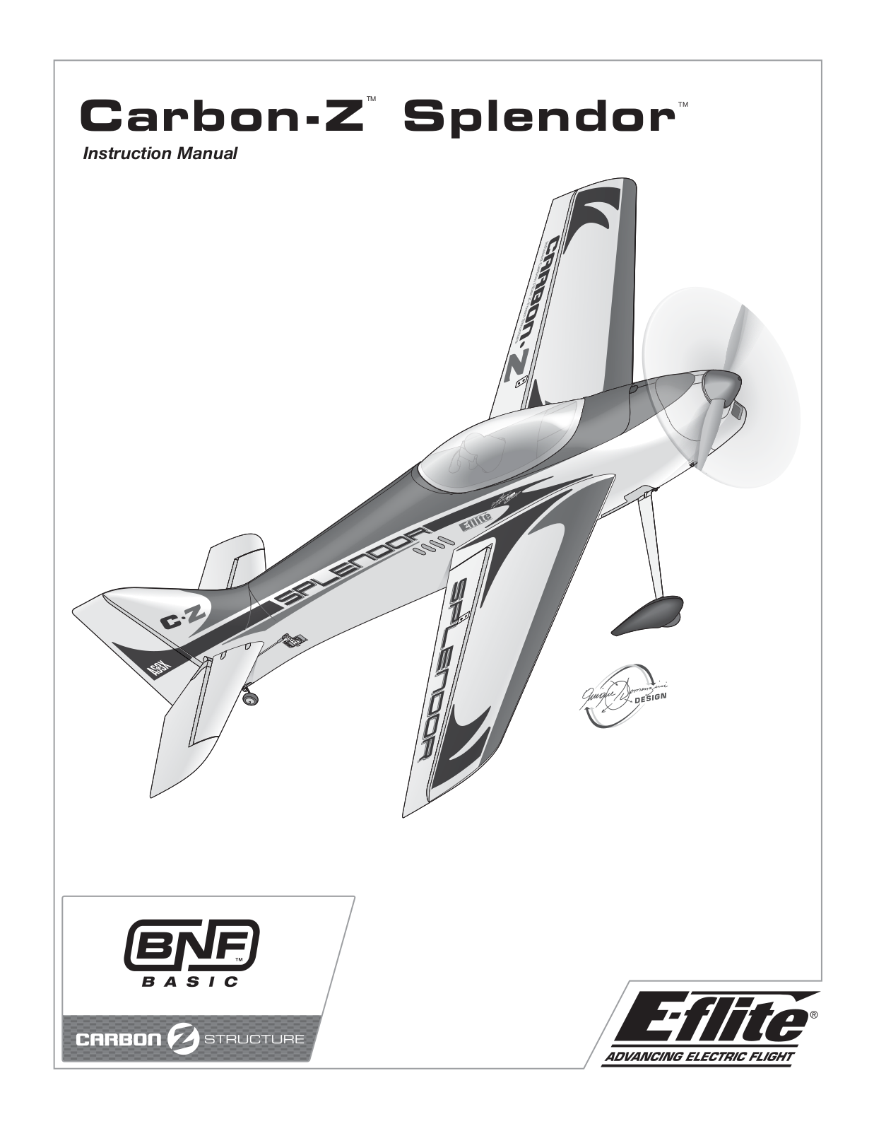 E-flite Carbon-Z Splendor Instruction Manual