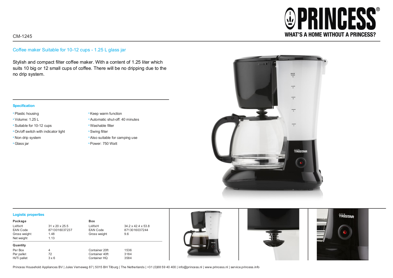 Tristar CM-1245 User Manual