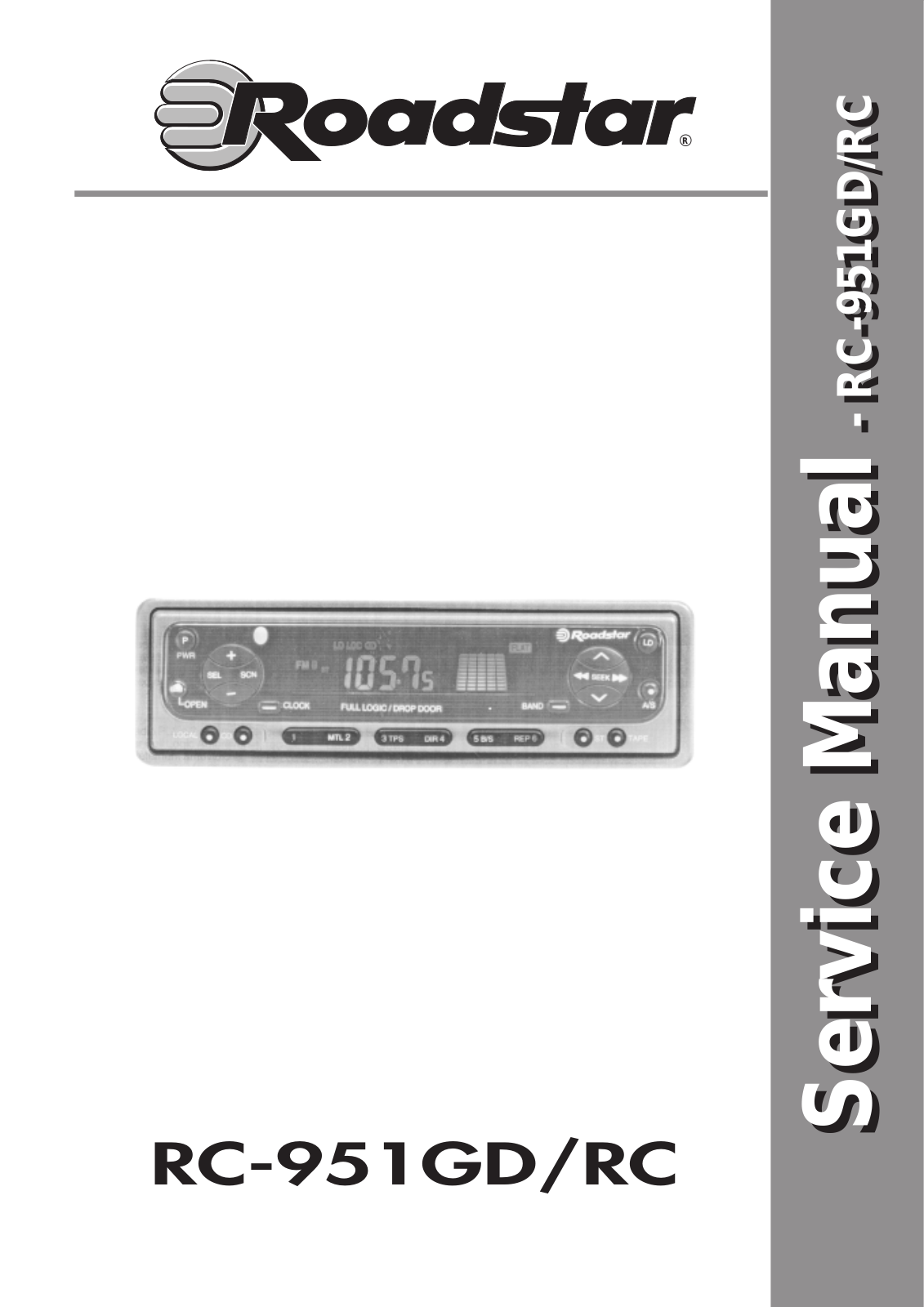 ROADSTAR RC-951GD Service Manual