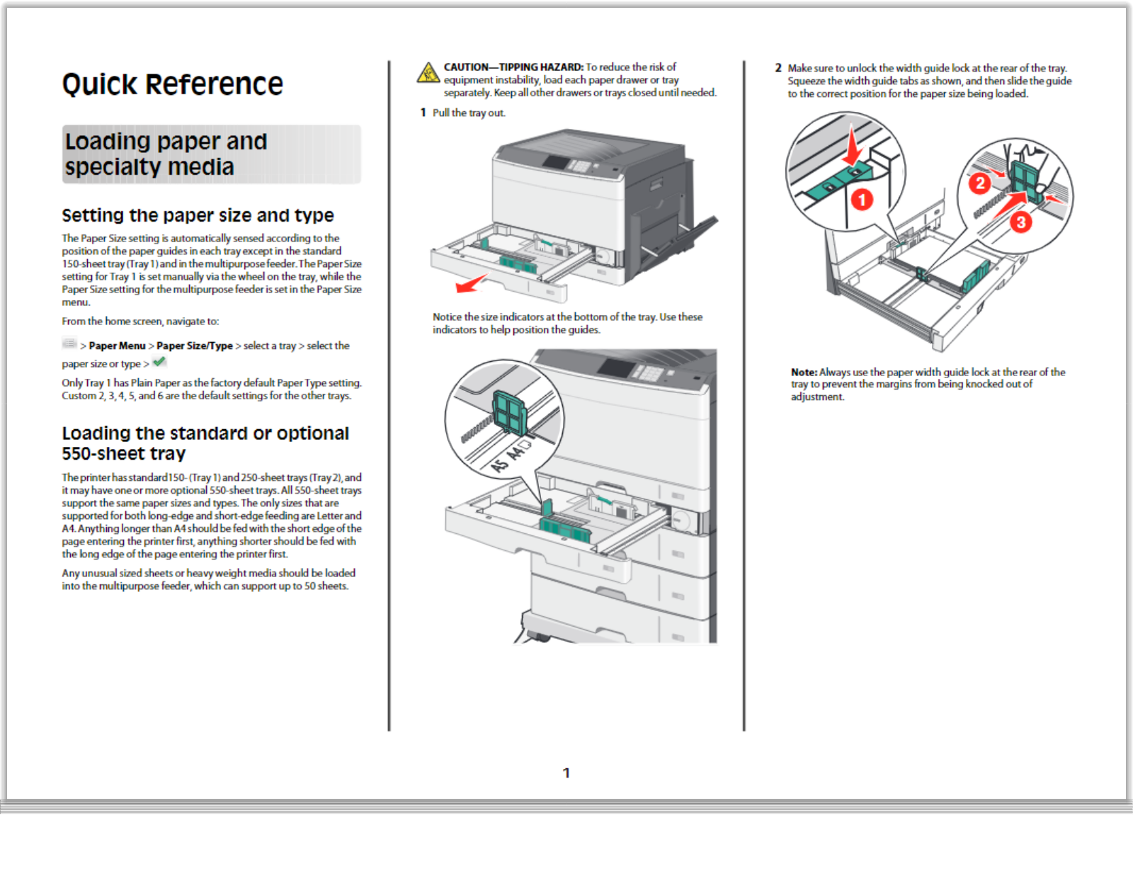 Lexmark C925 Quick Setup Guide