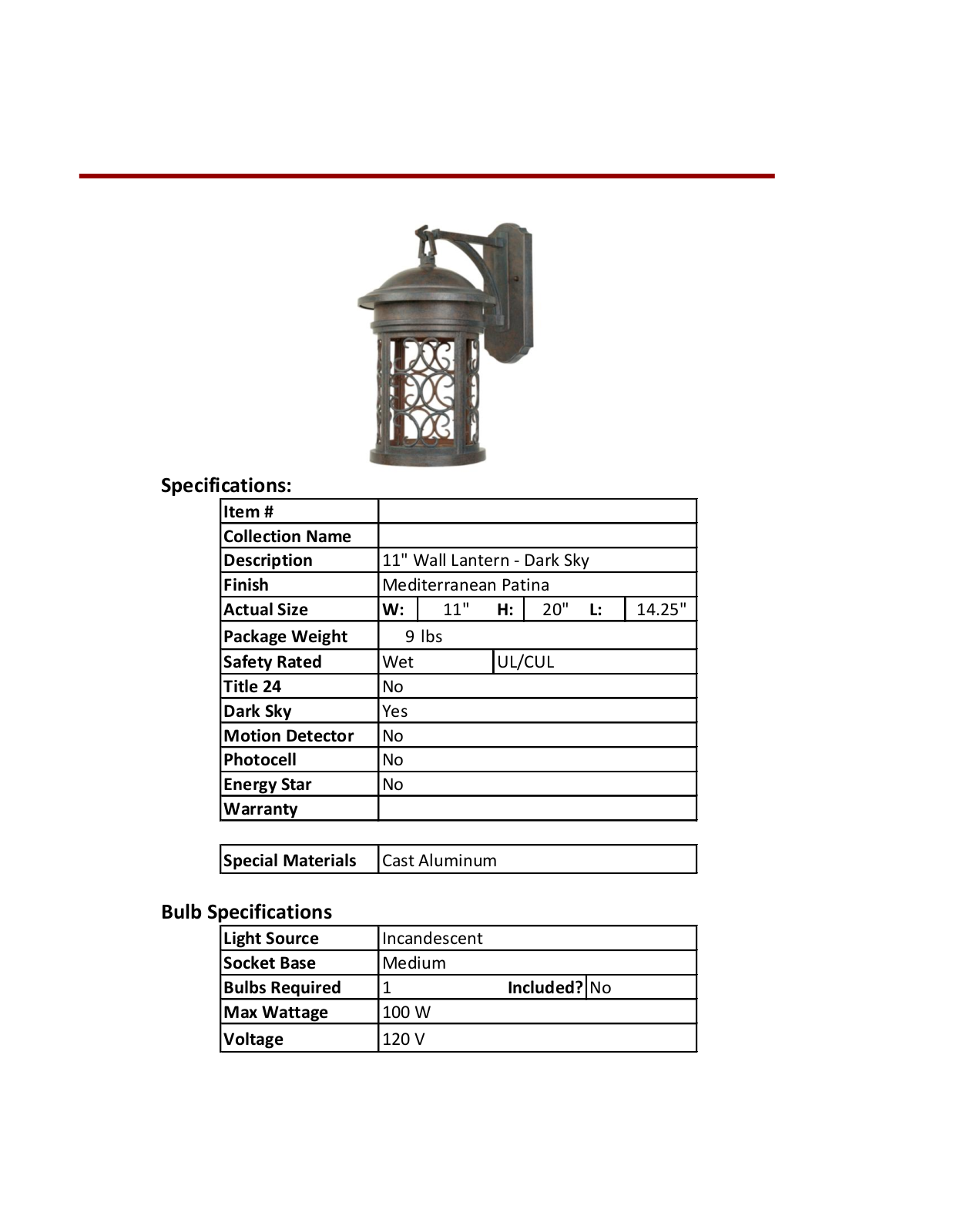 Lark Manor™ DBHM5800 Specifications - ManualMachine.com