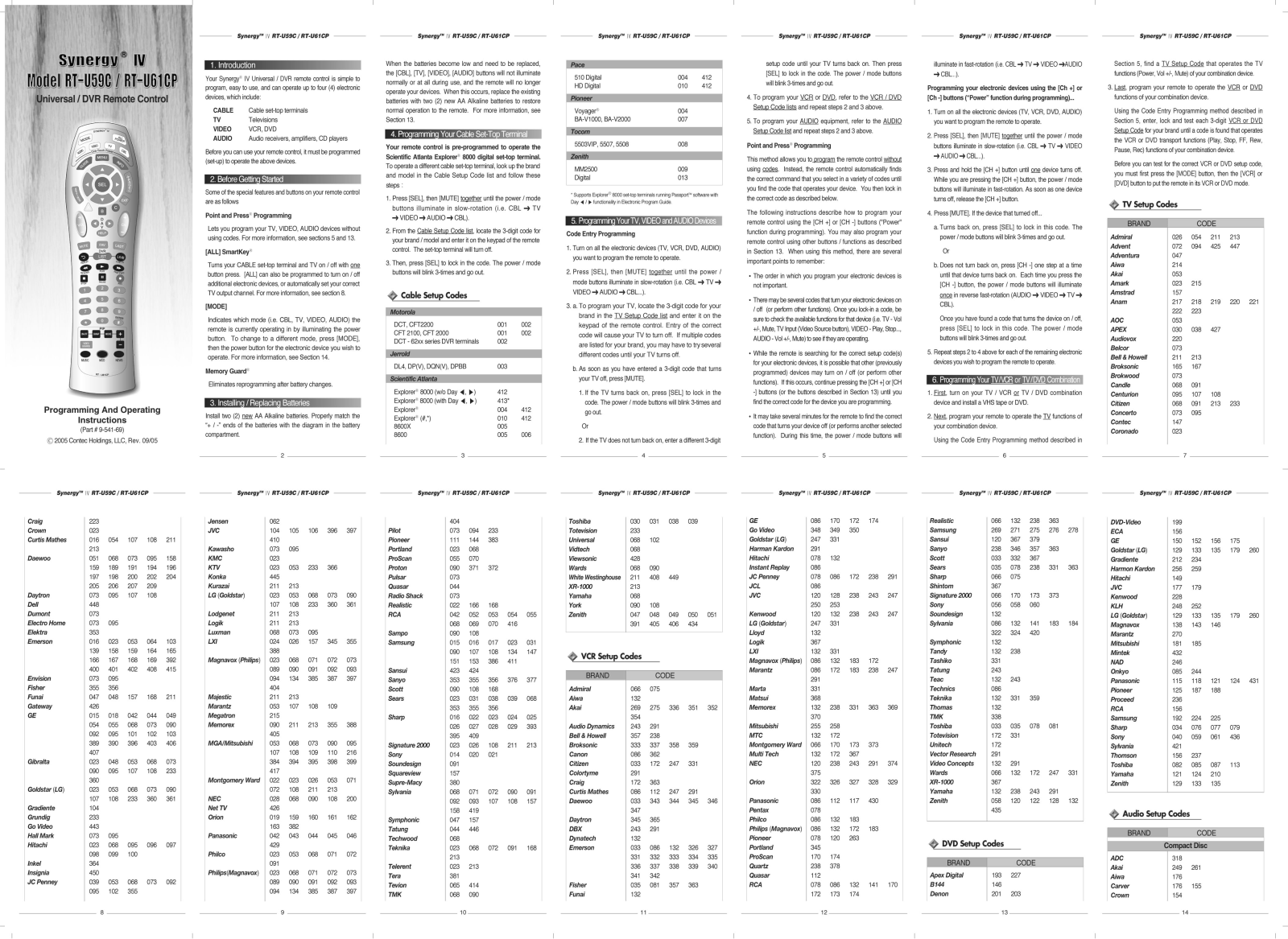 Contec RT-U59C, RT-U61CP User Manual