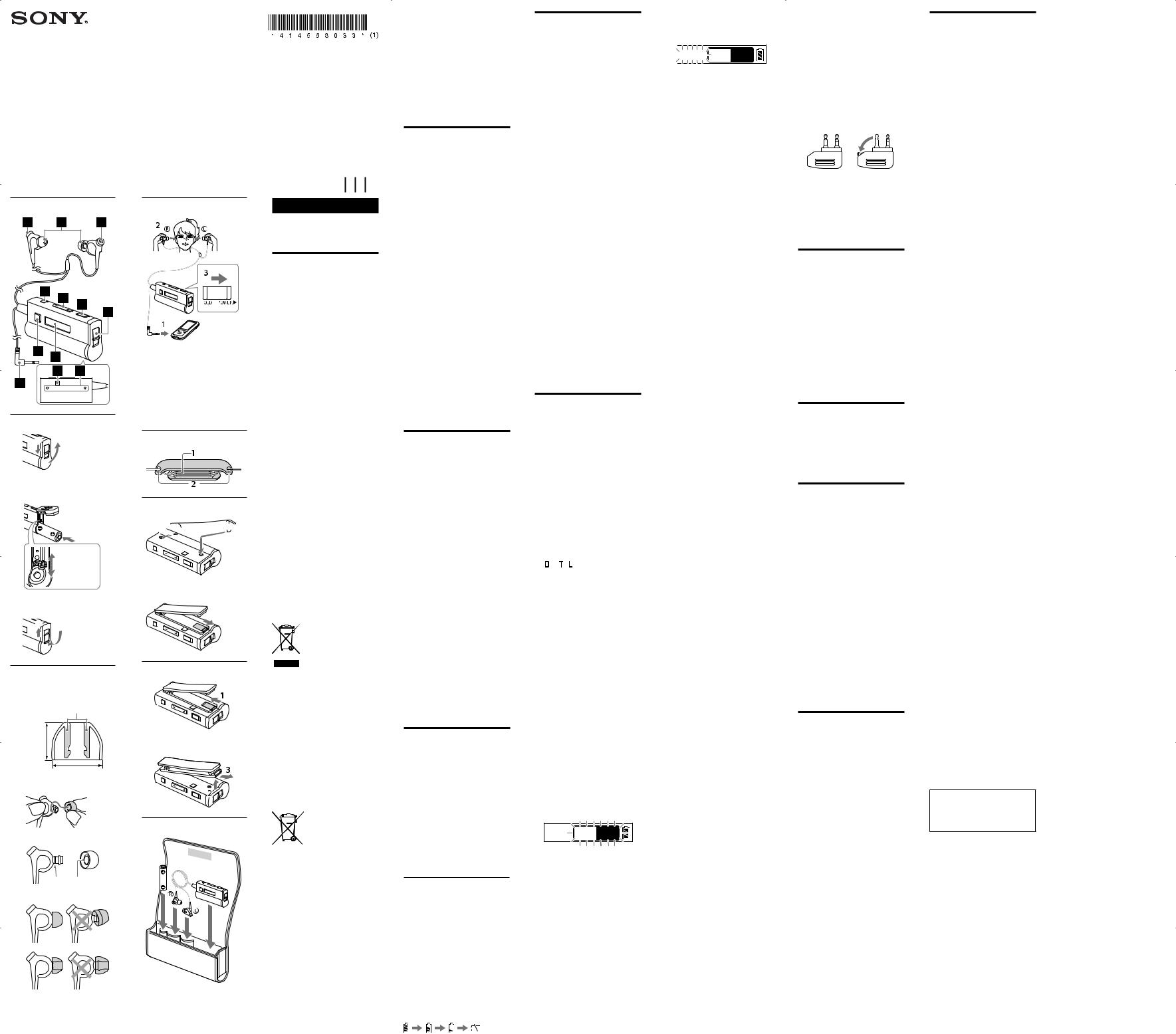 Sony MDR-NC300D User Manual