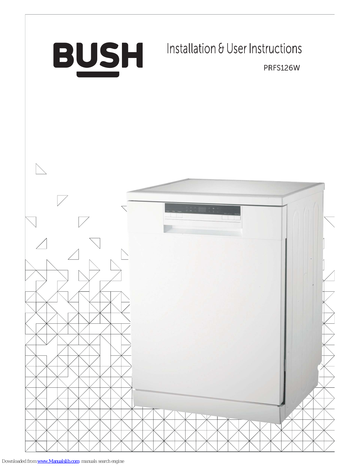 Bush PRFS126W Installation & User's Instructions