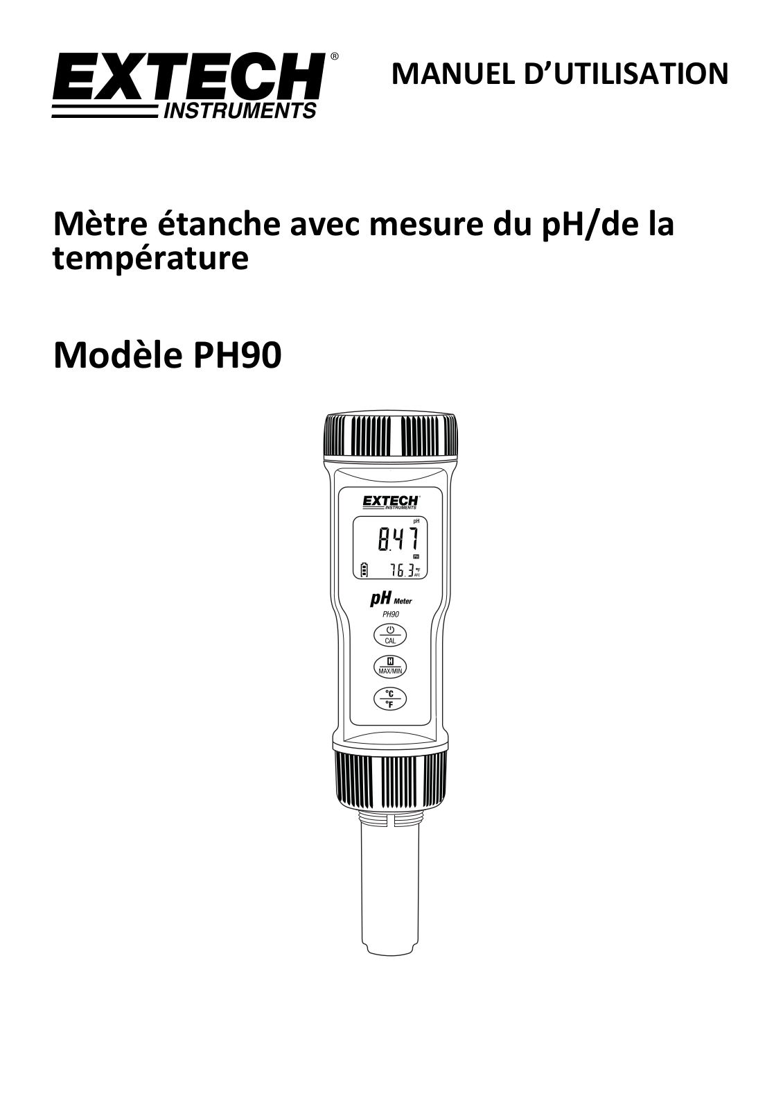 Extech PH90 User guide