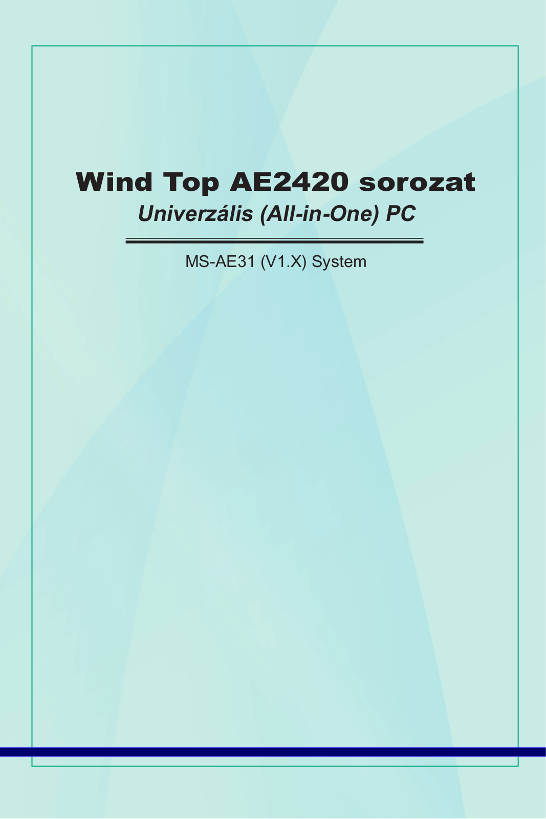 Msi WIND TOP AE2420 User Manual