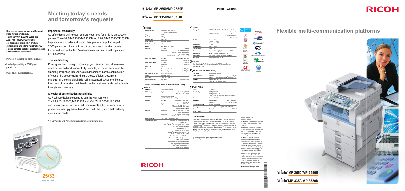 Ricoh MP3350, MP3350B User Manual