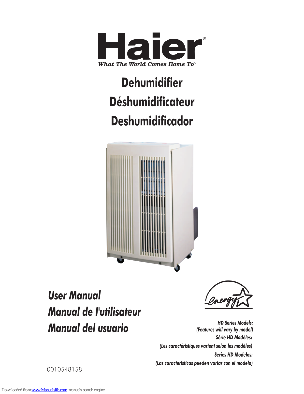 Haier HD301 - 10-03, HD301, HD451, HD601 User Manual