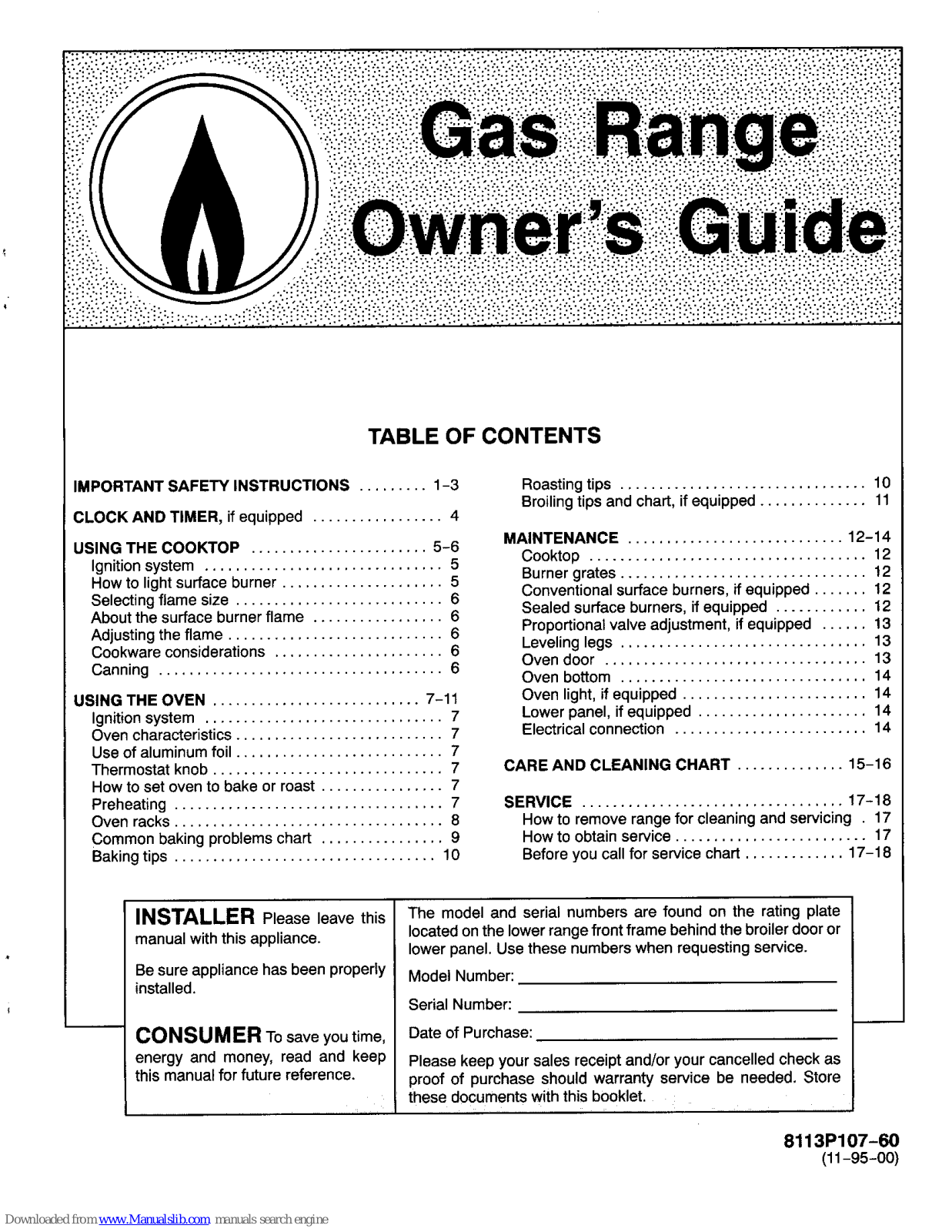 Maytag C31000PAA User Manual - ManualMachine.com