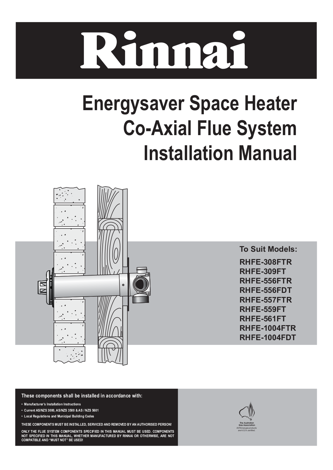 Rinnai ESDFK Installation Instructions