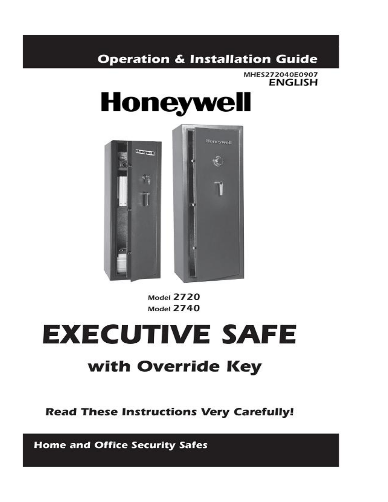 Honeywell 2740, 2720 User Manual