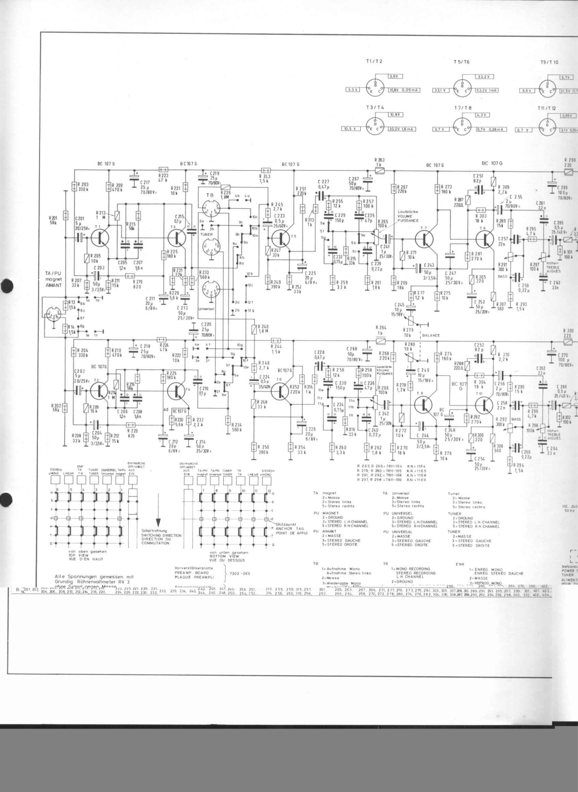 Grundig SV-40 Schematic