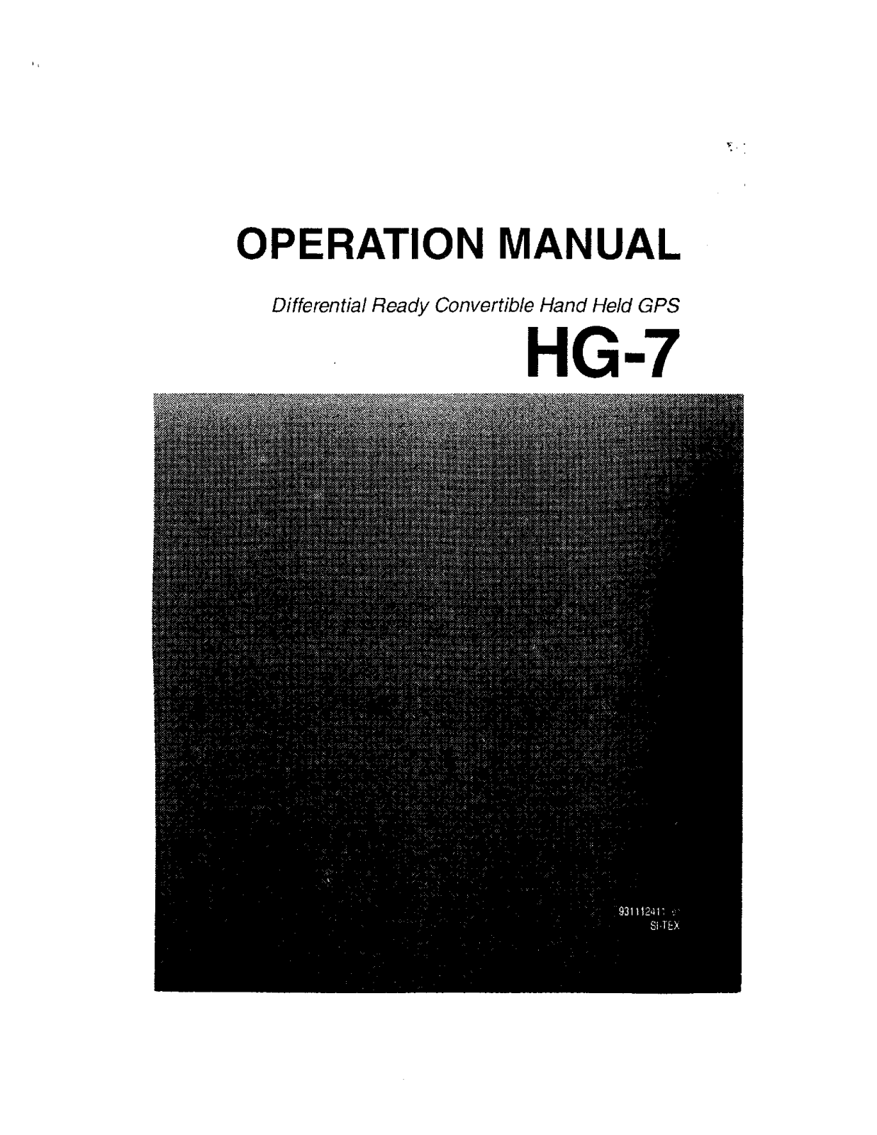 Si-tex HG-7 User's Manual