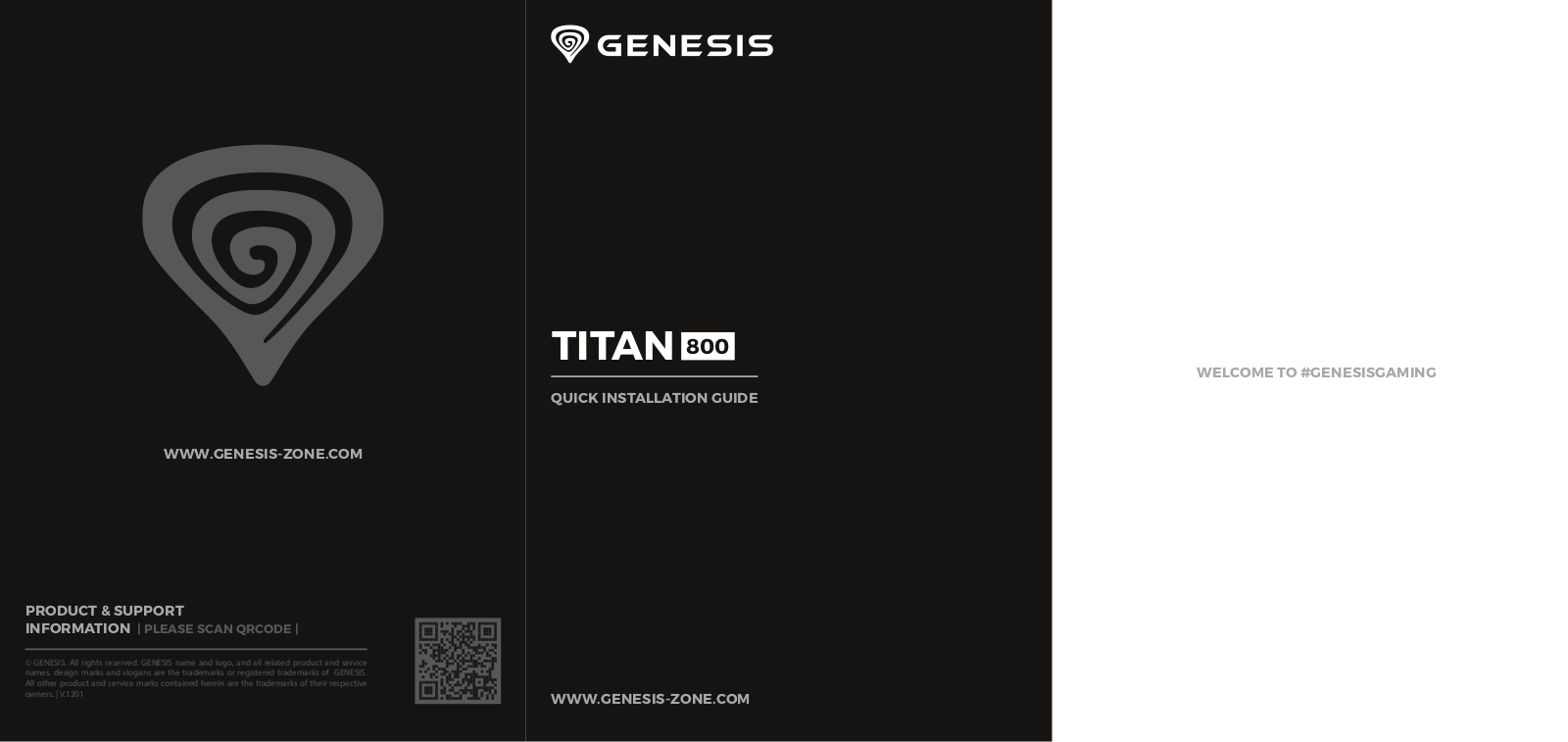 GENESIS Titan 800 Red User guide