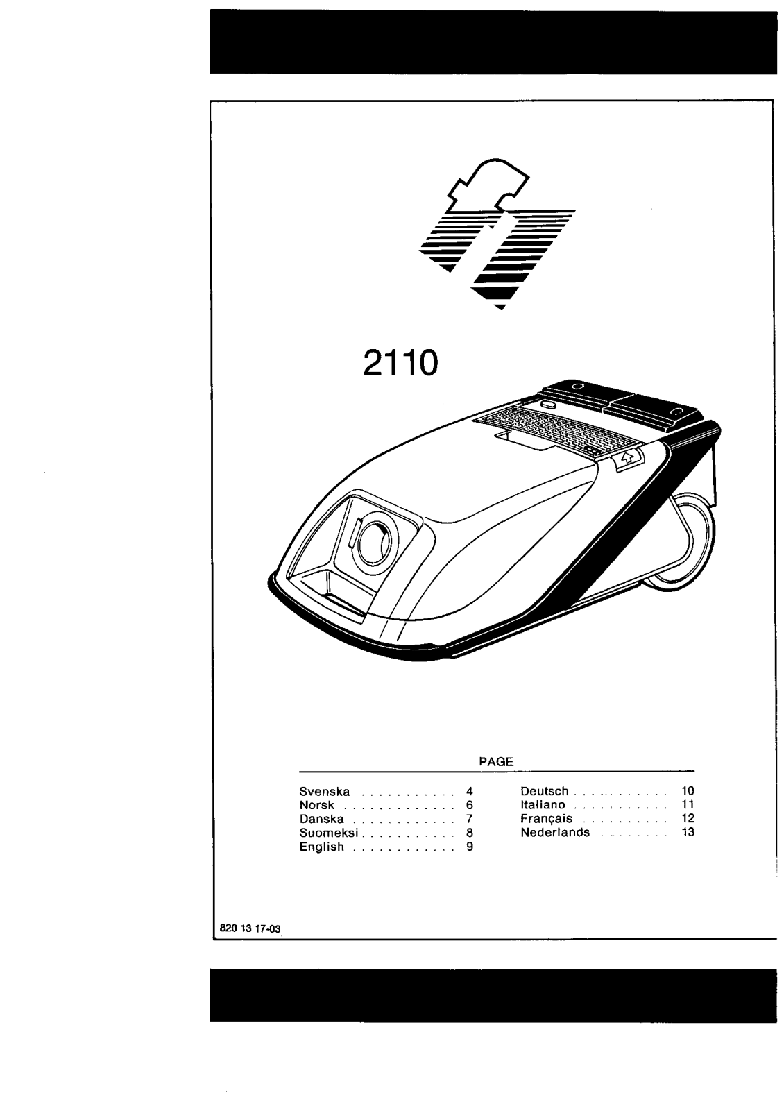 Volta U2130, T2110A User Manual