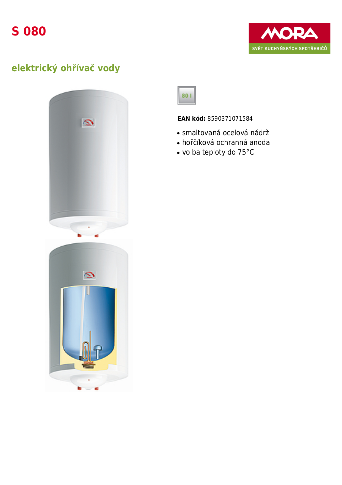 Mora S 080 User Manual