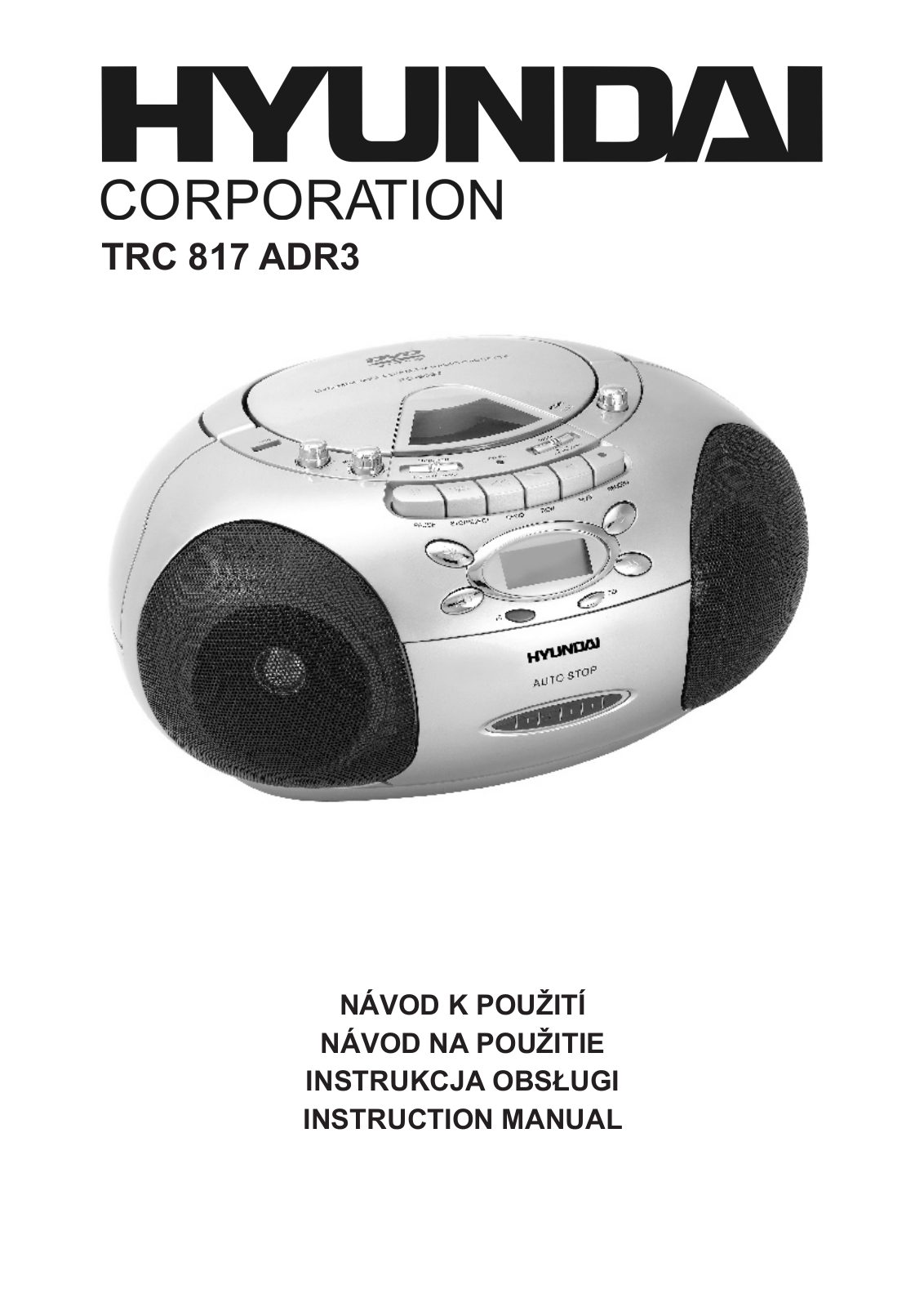 Hyundai TRC817ADR3W User Manual