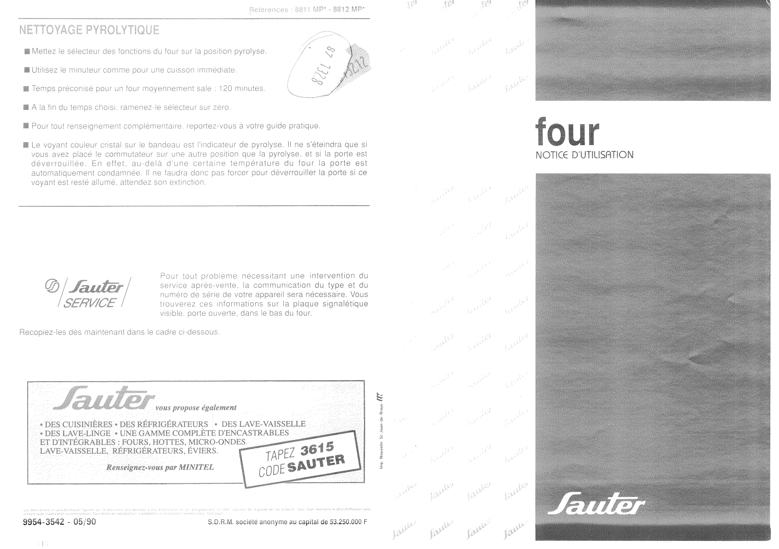 SAUTER 8811MP User Manual