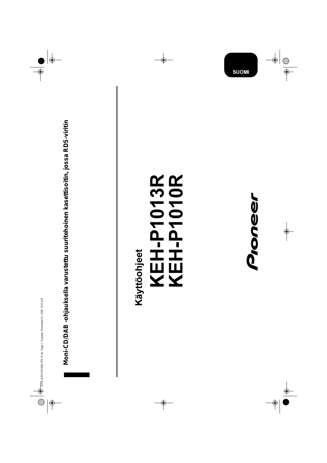 Pioneer KEH-P1010R, KEH-P1013R User Manual