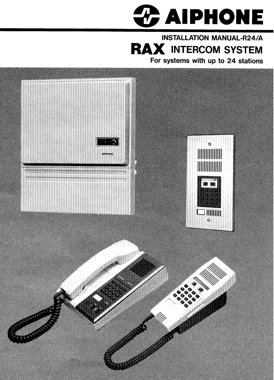 Aiphone RAX INSTALLATION INSTRUCTIONS