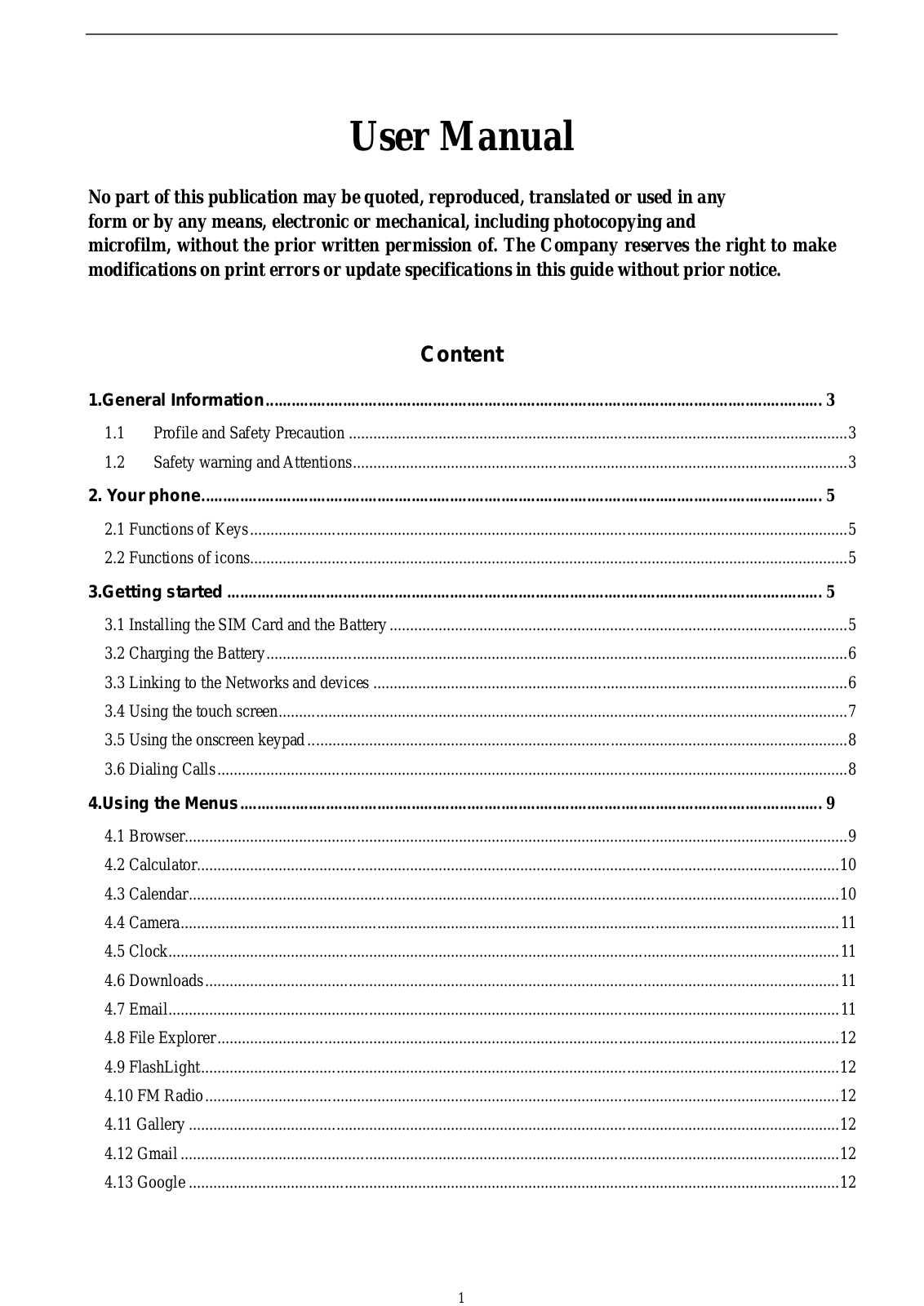 Senwa LS5U User Manual