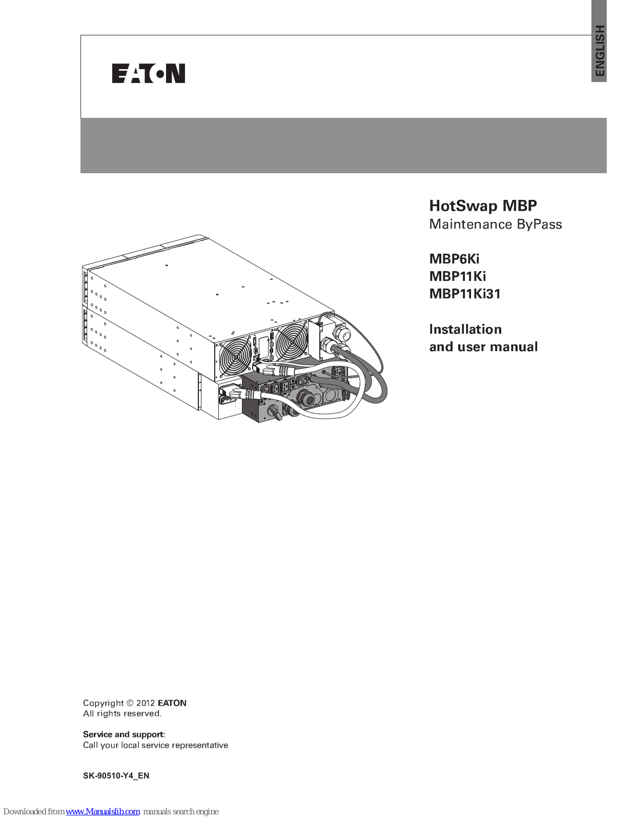 Eaton MBP6Ki, MBP11Ki31, MBP11Ki, HotSwap MBP, HotSwap MBP Series Installation And User Manual