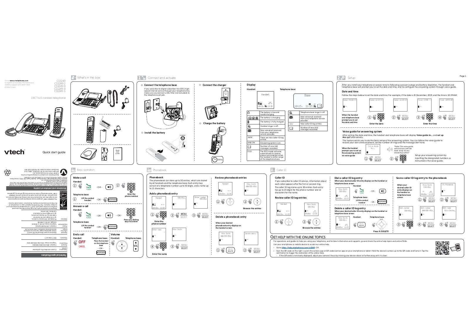 VTech Telecommunications 80 1584 00 User Manual