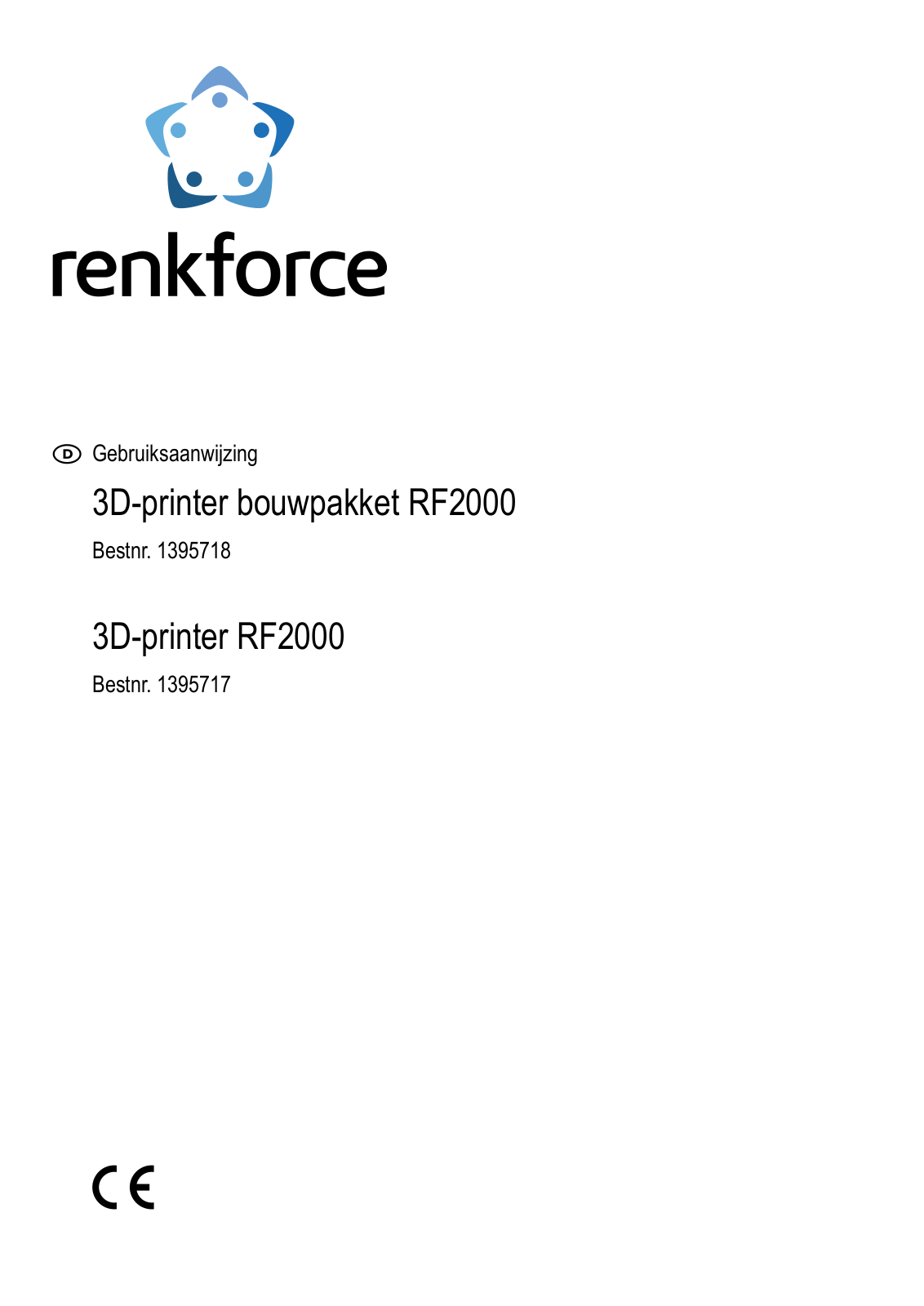 Renkforce RF2000 Operating Instructions