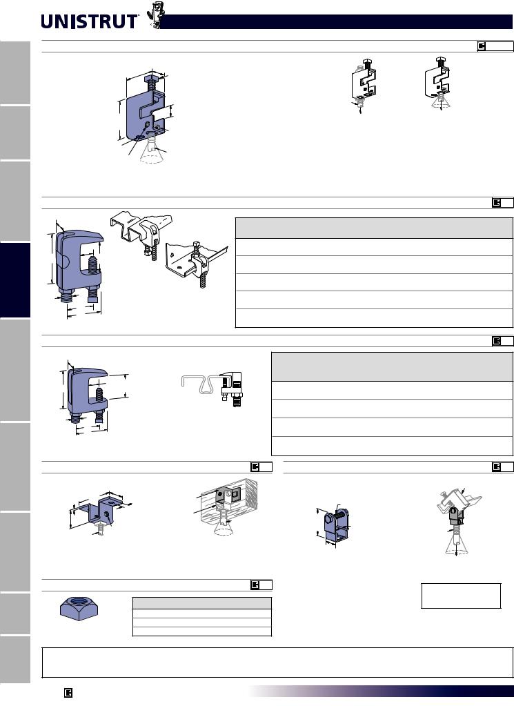 Unistrut Beam Clamps Catalog Page