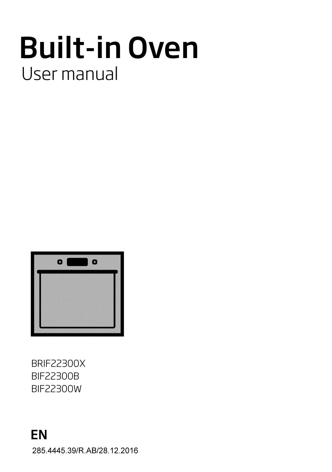 Beko BRIF22300X, BIF22300B, BIF22300W User Manual