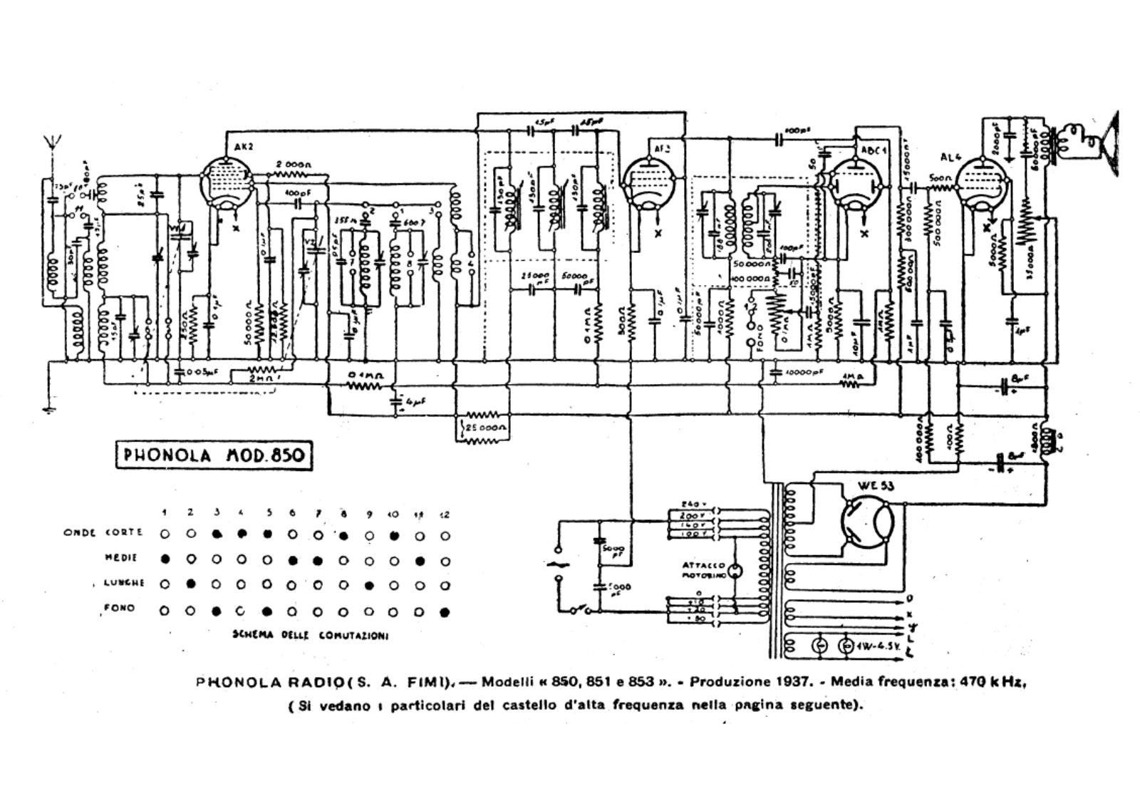 Phonola 850 schematic - ManualMachine.com