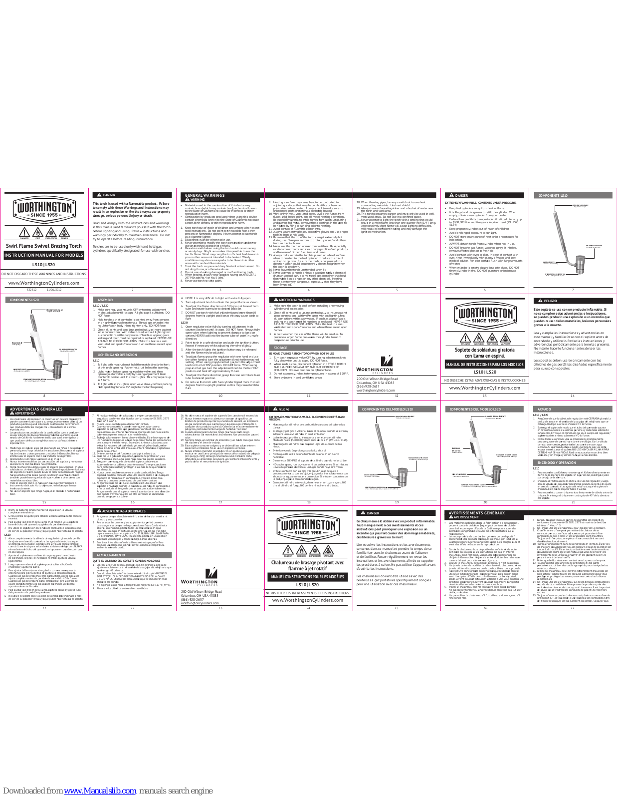 WORTHINGTON LS10, LS20 Instruction Manual