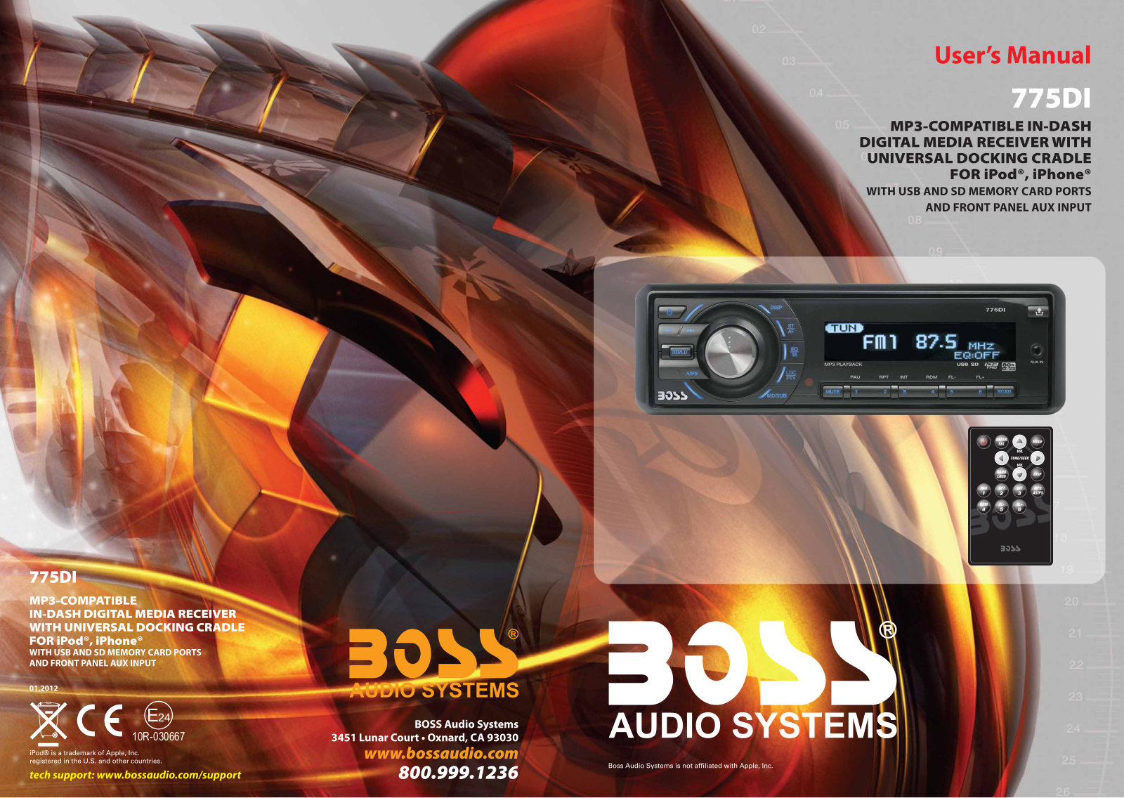 Boss Audio 775DI User Manual