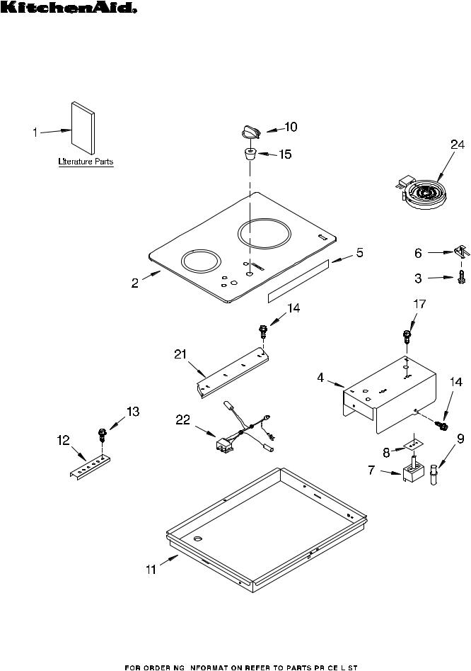 KitchenAid KECC056RBL01 Parts List