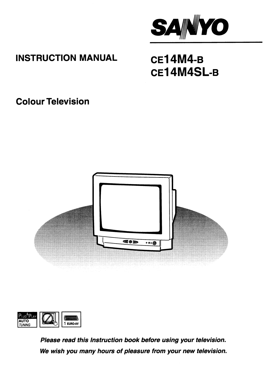 Sanyo CE14M4-B, CE14M4SL-B Instruction Manual